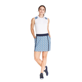 Mosaic Print Pull-On 17&quot; Skirt